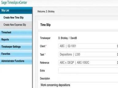 Sage Timeslips - eCenter