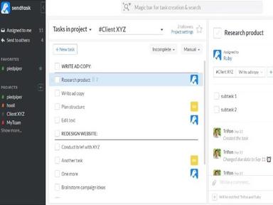 Sendtask Task Comments