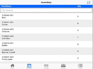ServicePower Inventory Details