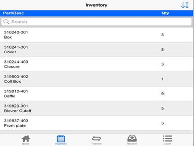 ServicePower Inventory Details