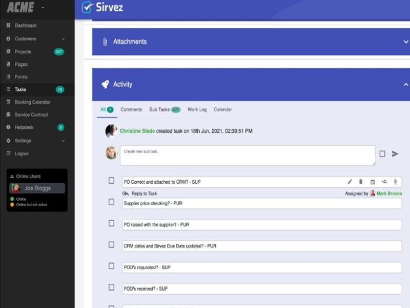 Sirvez Attachments