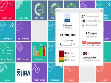 SmartCore Software Tiles dashboard