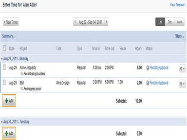 Time Entry Management