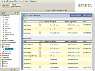 Starta Software Participant Management