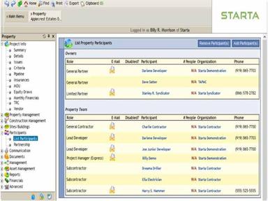 Starta Software Participant Management
