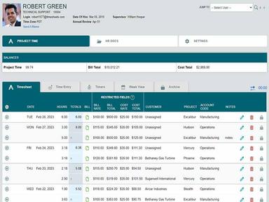 Timesheets.com Project Time