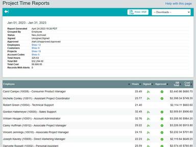 Timesheets.com Report