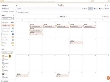 TaskQue calendar