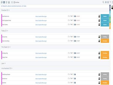 TaskRay Calendar view