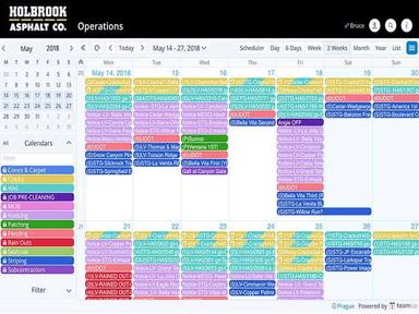 Teamup calendar view