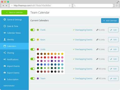 Teamup team calendar