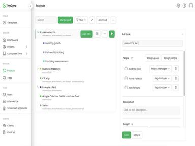 TimeCamp-Projects