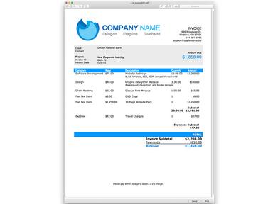 TimeNet Invoice Template