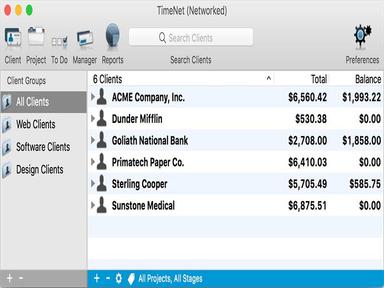 TimeNet Main Window