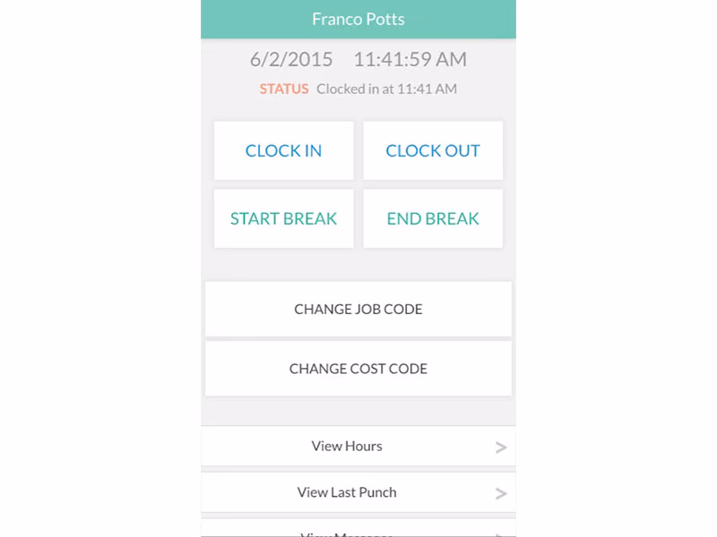 TimeClock Plus Checkin/Checkout