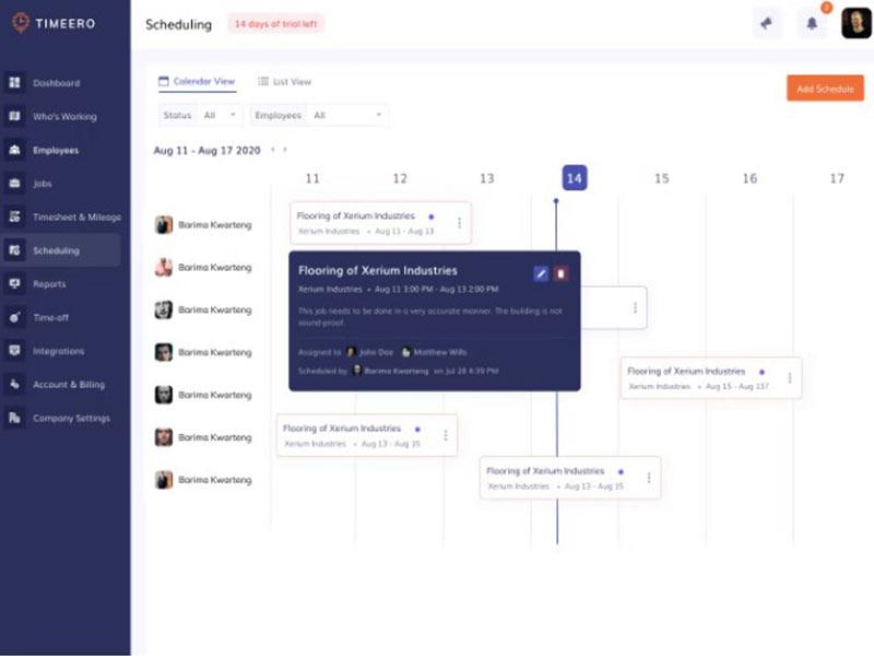 Employee and Job Scheduling