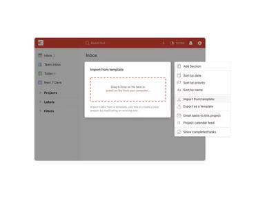 Todoist templates
