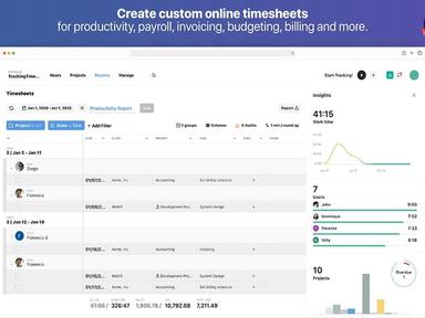 Create custom online timesheets