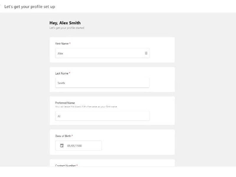 Volaby - Profile Setup