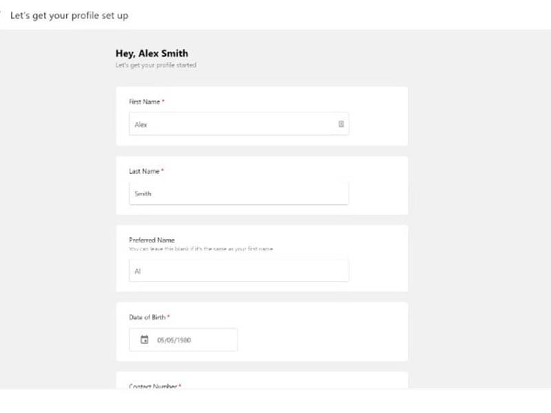 Volaby - Profile Setup