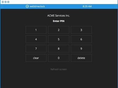 Webtimeclock Clock-In Access Control