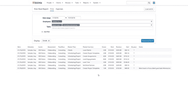 Bizinta Timesheet