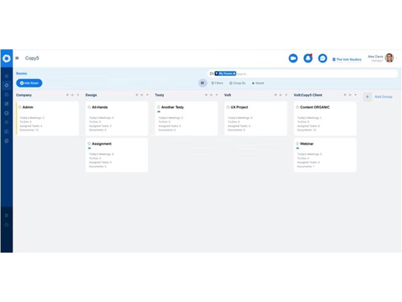 Copy5 Software Digital Rooms to Store a Project