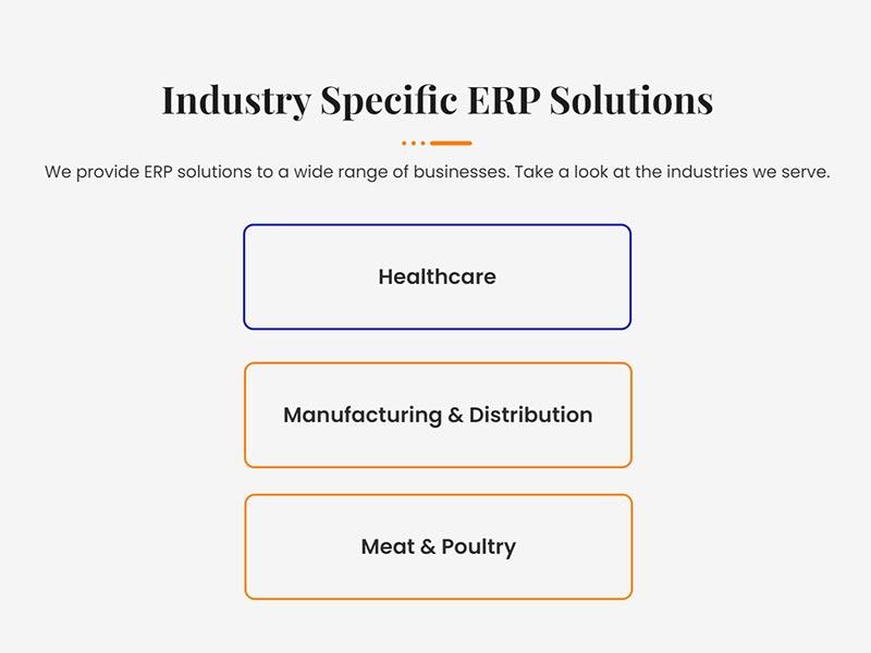 Specific ERP Solution