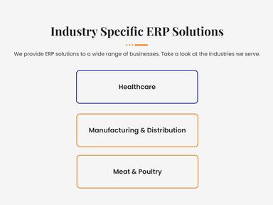 Specific ERP Solution