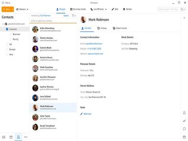 eM Client Contacts