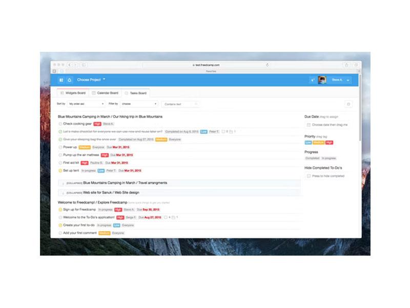 Tasks board
