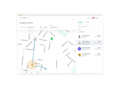 Hubstaff Location Tracking Screenshot