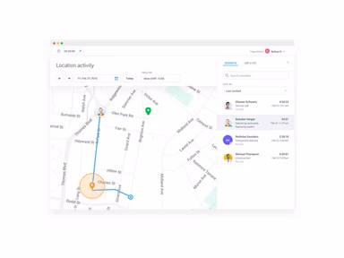 Hubstaff Location Tracking Screenshot