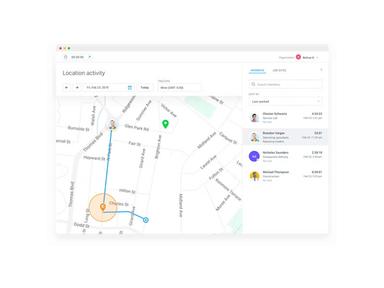 Hubstaff Location Tracking Screenshot