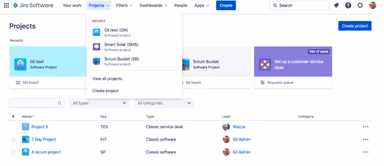 Jira projects