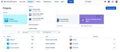 Jira projects