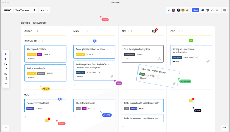 Miro Software Task Tracking