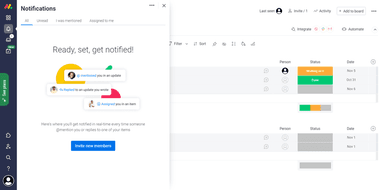 monday.com Software Notifications/Alerts