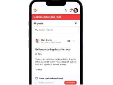 Operandio Communications Hub - Mobile View