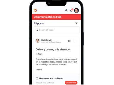 Operandio Communications Hub - Mobile View