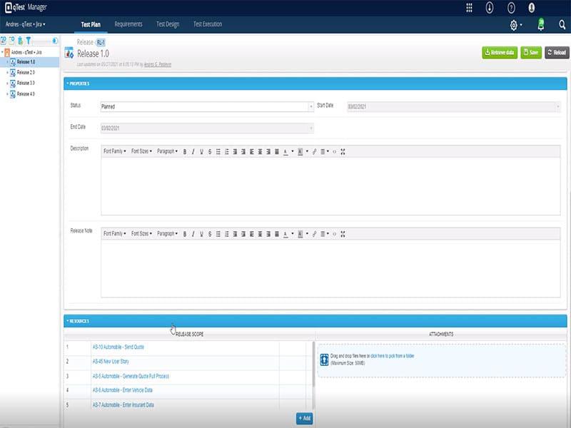 qTest integration
