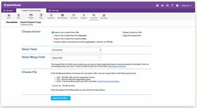 Quickbase Software Documents