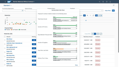 SAP S4/HANA Software Dashboard
