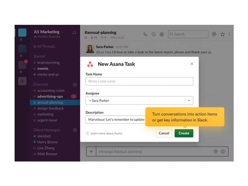 Slack Action Items