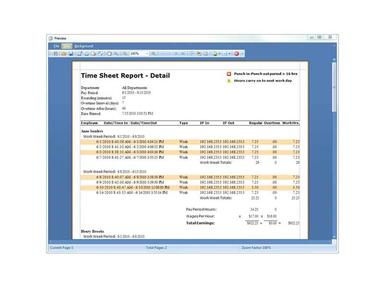 TimeFlow timesheet report