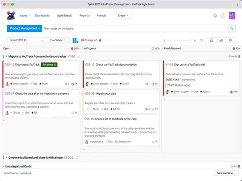 YouTrack Kanban Board