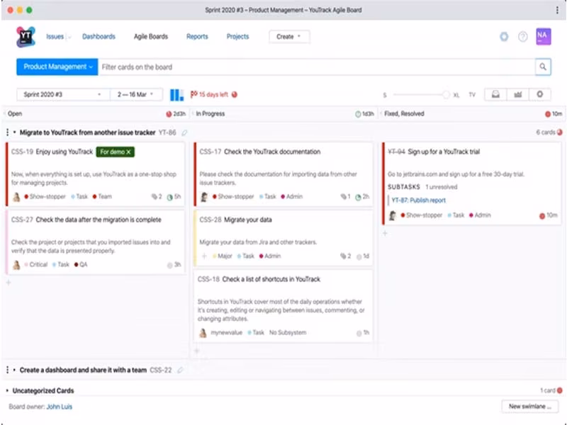 YouTrack Kanban Board