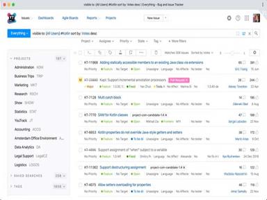 YouTrack Issue List
