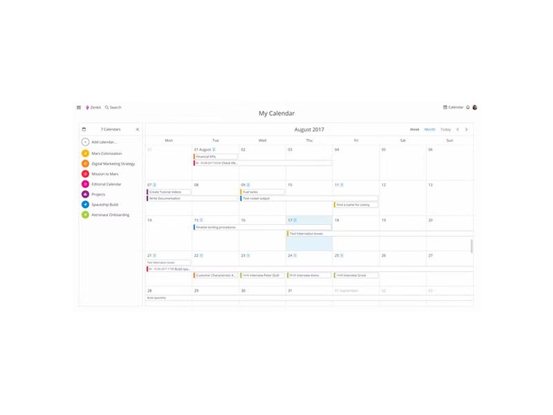 Zenkit Calendar