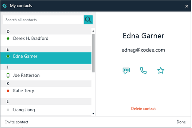 Amazon Chime Contacts